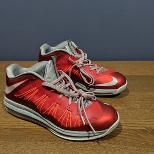 Nike Air Max Lebron 10 Low "University Red" Sz 10
